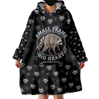 Jimothy The Raccoon Wearable Blanket Hoodie Vintage Raccoon Small Frame Big Heart
