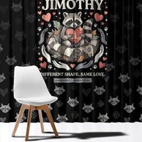 Jimothy The Raccoon Window Curtain Vintage Raccoon Small Frame Big Heart