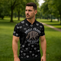 Jimothy The Raccoon Zipper Polo Shirt Vintage Raccoon Small Frame Big Heart