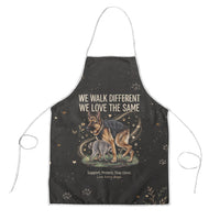 Jimothy And Quasimodo Apron Vintage German Shepherd And Raccoon - Born Rare Loved Deeply