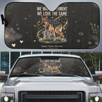 Jimothy And Quasimodo Auto Sun Shade Vintage German Shepherd And Raccoon - Born Rare Loved Deeply