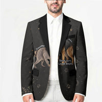 Jimothy And Quasimodo Blazer Vintage German Shepherd And Raccoon - Born Rare Loved Deeply