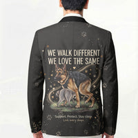 Jimothy And Quasimodo Blazer Vintage German Shepherd And Raccoon - Born Rare Loved Deeply