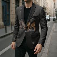 Jimothy And Quasimodo Blazer Vintage German Shepherd And Raccoon - Born Rare Loved Deeply