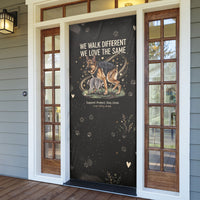 Jimothy And Quasimodo Door Cover Vintage German Shepherd And Raccoon - Born Rare Loved Deeply