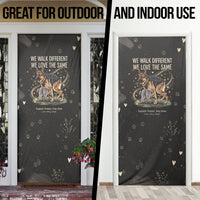 Jimothy And Quasimodo Door Cover Vintage German Shepherd And Raccoon - Born Rare Loved Deeply