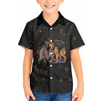Jimothy And Quasimodo Hawaiian Shirt Vintage German Shepherd And Raccoon - Born Rare Loved Deeply