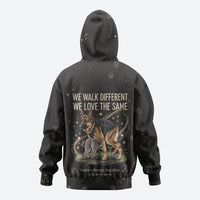 Jimothy And Quasimodo Hoodie Vintage German Shepherd And Raccoon - Born Rare Loved Deeply
