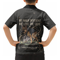 Jimothy And Quasimodo Kid Hawaiian Shirt Vintage German Shepherd And Raccoon - Born Rare Loved Deeply