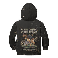 Jimothy And Quasimodo Kid Hoodie Vintage German Shepherd And Raccoon - Born Rare Loved Deeply
