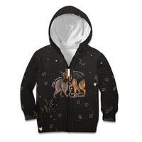 Jimothy And Quasimodo Kid Hoodie Vintage German Shepherd And Raccoon - Born Rare Loved Deeply