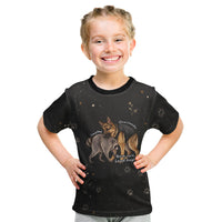 Jimothy And Quasimodo Kid T Shirt Vintage German Shepherd And Raccoon - Born Rare Loved Deeply