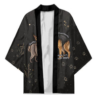 Jimothy And Quasimodo Kimono Vintage German Shepherd And Raccoon - Born Rare Loved Deeply