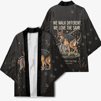 Jimothy And Quasimodo Kimono Vintage German Shepherd And Raccoon - Born Rare Loved Deeply