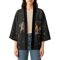 Jimothy And Quasimodo Kimono Vintage German Shepherd And Raccoon - Born Rare Loved Deeply