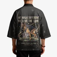 Jimothy And Quasimodo Kimono Vintage German Shepherd And Raccoon - Born Rare Loved Deeply