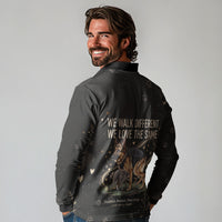 Jimothy And Quasimodo Long Sleeve Polo Shirt Vintage German Shepherd And Raccoon - Born Rare Loved Deeply