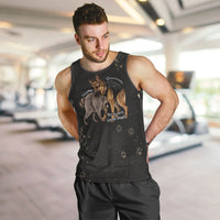 Jimothy And Quasimodo Men Tank Top Vintage German Shepherd And Raccoon - Born Rare Loved Deeply