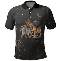 Jimothy And Quasimodo Polo Shirt Vintage German Shepherd And Raccoon - Born Rare Loved Deeply