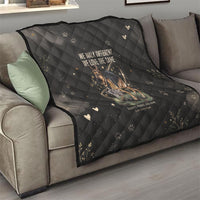 Jimothy And Quasimodo Quilt Vintage German Shepherd And Raccoon - Born Rare Loved Deeply