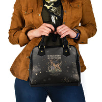 Jimothy And Quasimodo Shoulder Handbag Vintage German Shepherd And Raccoon - Born Rare Loved Deeply