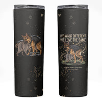 Jimothy And Quasimodo Skinny Tumbler Vintage German Shepherd And Raccoon - Born Rare Loved Deeply