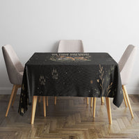 Jimothy And Quasimodo Tablecloth Vintage German Shepherd And Raccoon - Born Rare Loved Deeply