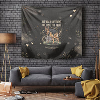 Jimothy And Quasimodo Tapestry Vintage German Shepherd And Raccoon - Born Rare Loved Deeply