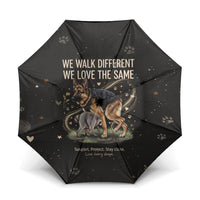 Jimothy And Quasimodo Umbrella Vintage German Shepherd And Raccoon - Born Rare Loved Deeply