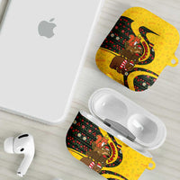 Germany Christmas AirPods Case with Bear Boar Otter Squirrel and Holiday Pattern Design - Wonder Print Shop