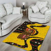 Germany Christmas Area Rug with Bear Boar Otter Squirrel and Holiday Pattern Design - Wonder Print Shop