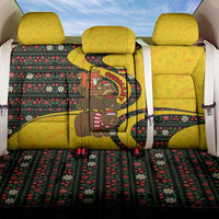 Germany Christmas Back Car Seat Cover with Bear Boar Otter Squirrel and Holiday Pattern Design - Wonder Print Shop