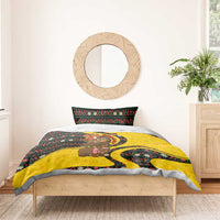 Germany Christmas Bedding Set with Bear Boar Otter Squirrel and Holiday Pattern Design - Wonder Print Shop