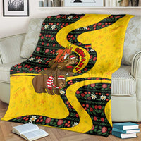 Germany Christmas Blanket with Bear Boar Otter Squirrel and Holiday Pattern Design - Wonder Print Shop