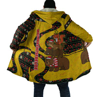 Germany Christmas Cloak with Bear Boar Otter Squirrel and Holiday Pattern Design - Wonder Print Shop