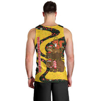 Germany Christmas Men Tank Top with Bear Boar Otter Squirrel and Holiday Pattern Design - Wonder Print Shop