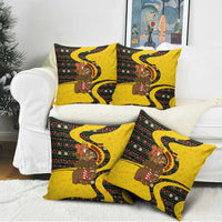 Germany Christmas Pillow Cover with Bear Boar Otter Squirrel and Holiday Pattern Design - Wonder Print Shop