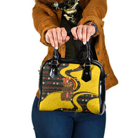 Germany Christmas Shoulder Handbag with Bear Boar Otter Squirrel and Holiday Pattern Design - Wonder Print Shop