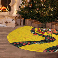 Germany Christmas Tree Skirt with Bear Boar Otter Squirrel and Holiday Pattern Design - Wonder Print Shop