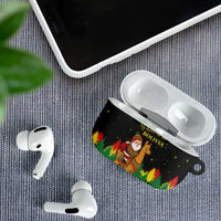 Bolivia Christmas AirPods Case with Santa Claus Llama Andean Outfit and Festive Tree Design - Wonder Print Shop