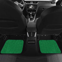 Bolivia Christmas Car Mats with Santa Claus Llama Andean Outfit and Festive Tree Design - Wonder Print Shop
