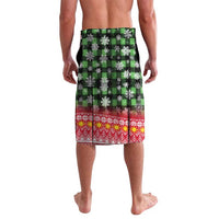 Philippines Christmas Lavalava with Red-Green Plaid Design, Yellow Lion, and National Coat of Arms Motif - Wonder Print Shop