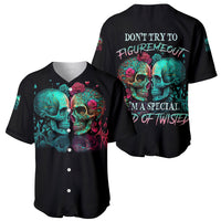 Don't Try To Figure Me Out Skull Baseball Jersey - Wonder Print Shop