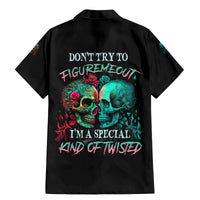 Don't Try To Figure Me Out Skull Family Matching Mermaid Dress and Hawaiian Shirt - Wonder Print Shop