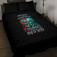 Don't Try To Figure Me Out Skull Quilt Bed Set - Wonder Print Shop