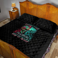 Don't Try To Figure Me Out Skull Quilt Bed Set - Wonder Print Shop