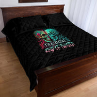 Don't Try To Figure Me Out Skull Quilt Bed Set - Wonder Print Shop