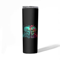 Don't Try To Figure Me Out Skull Skinny Tumbler - Wonder Print Shop