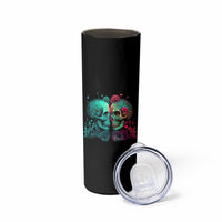 Don't Try To Figure Me Out Skull Skinny Tumbler - Wonder Print Shop