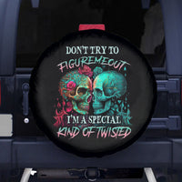 Don't Try To Figure Me Out Skull Spare Tire Cover - Wonder Print Shop
